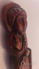 Scultura di San Pietro, statua in legno intagliata