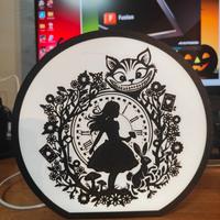 Lampada Lightbox Alice in Wonderland 