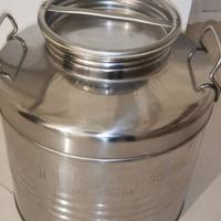 Contenitore Bidone Fusto Acciaio Inox
