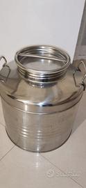 Contenitore Bidone Fusto Acciaio Inox