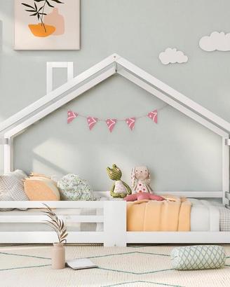 Lettino letto bimbo bimba legno casa casetta