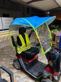 Copertura pioggia per scooter disabili e motorini 