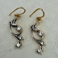 Orecchini vintage brillantini anni 90