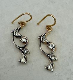 Orecchini vintage brillantini anni 90