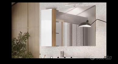 Armadietto e specchio da bagno