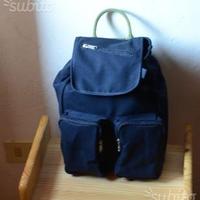 Zainetto ecologico in canapa blu