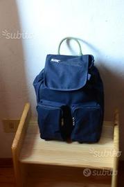 Zainetto ecologico in canapa blu