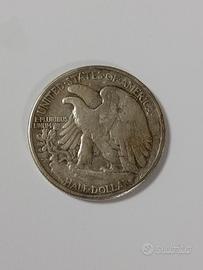 Moneta da mezzo dollaro di argento 1945