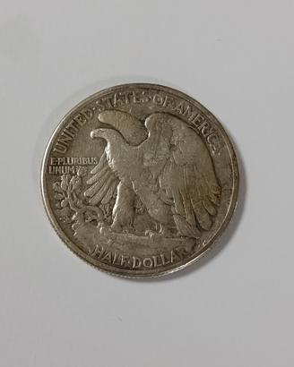 Moneta da mezzo dollaro di argento 1945