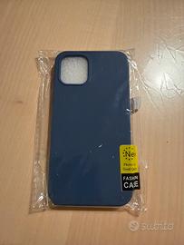 Cover iPhone 11 Pro: blu: silicone: ancora nuova