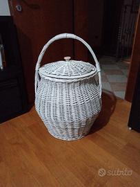 Cesto in vimini 1970