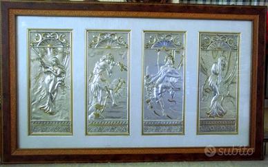 LE QUATTRO STAGIONI 77X47. ARGENTO 925.