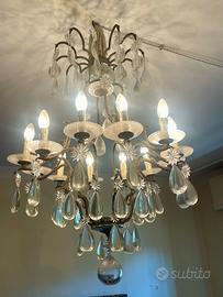 Lampadario a sospensione vintage a più bracci/luci