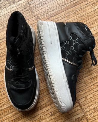 Scarpe eleganti Mix Feel nere e argento n.38 donna