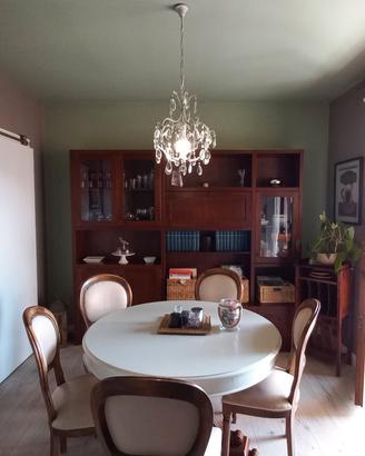 tavolo da pranzo ● da 120 cm.+5 sedie imbottite