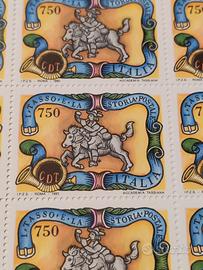 Foglio 50 Francobolli Italia 1993 I Tasso 