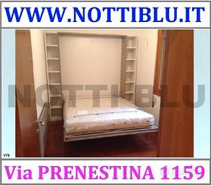 Letto a Scomparsa VE78 - 2 piazze con libreria