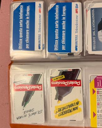 Lotto diverse schede telefoniche pz 700