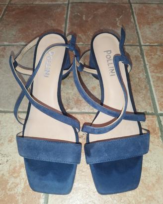 Pollini scarpe tacco blu