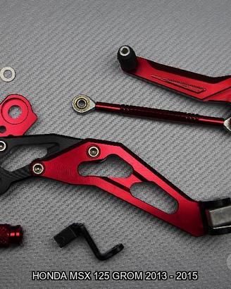Pedane arretrate HONDA MSX GROM 125 2013 - 2015