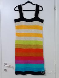 vestito arcobaleno cotone 
