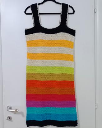 vestito arcobaleno cotone 