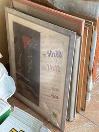 Cornice legno 60x80 viola chiaro bubola e naibo