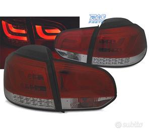 FANALI VOLKSWAGEN VW GOLF 6 08-12 BAR LED ROSSO FU