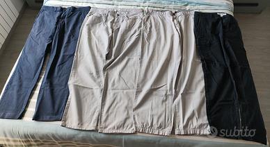 Lotto di 4 pantaloni uomo taglia 50 (33W x 30L)