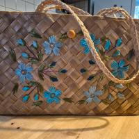 borsa vintage con fiori