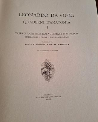 Leonardo da Vinci - Quaderni d'Anatomia (2 Volumi)