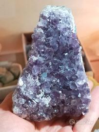 Drusa di Ametista, bel colore viola (Brasile)