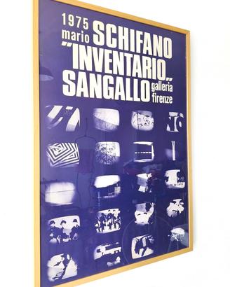 Mostra Mario Schifano 1975 - Grafica Vintage