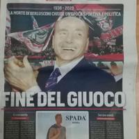 Corriere dello sport 13/06/2023 morte Berlusconi