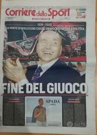 Corriere dello sport 13/06/2023 morte Berlusconi