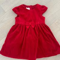 Vestito bimba rosso