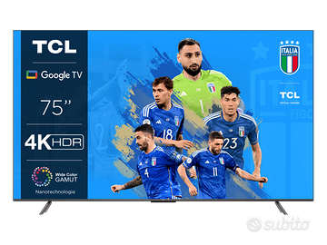 Smart TV TCL 75" 4K Google TV (75P735) - Monitor