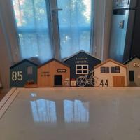 Quadretto in legno casette dei pescatori