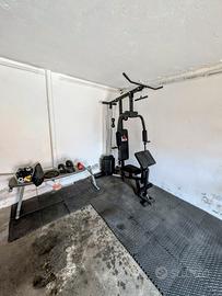 Palestra Multifunzione + Panca,pesi e tappetini