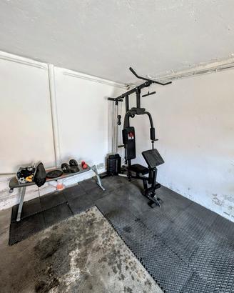 Palestra Multifunzione + Panca,pesi e tappetini