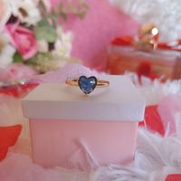 💎 Anello in Acciaio Inox Gold regolabile, blu💎