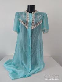 Vestaglia Lunga Vintage Azzurra