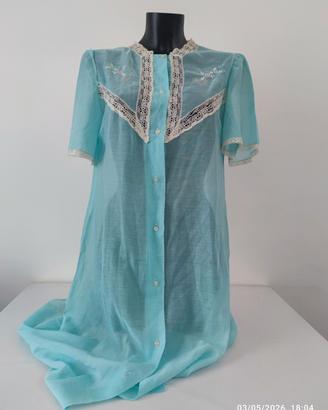 Vestaglia Lunga Vintage Azzurra