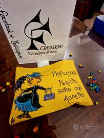 poquette Mery Poppins dipinta a mano