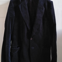 Giacca da uomo in velluto nero