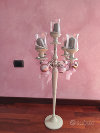 Candelabro bianco 5 fuochi