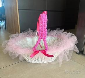 Cesto per battesimo, bomboniere e eventi speciali