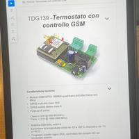 termostato con controllo  a distanza (gsm) tdg 139