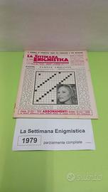LA SETTIMANA ENIGMISTICA, anno 1979, parzialmente