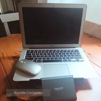 MacBook Air 13" 2017 con mouse e HD esterno 500GB